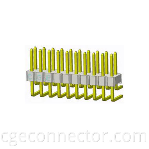 DIP Right Angle Type Double-row curved plug Connector